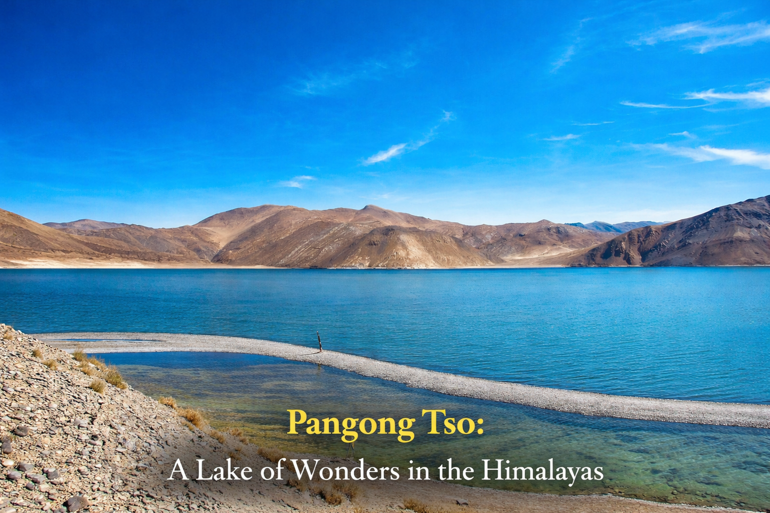 Pangong-tso-a-lake in ladakh